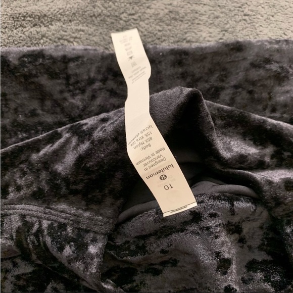 All Aligned Mock Neck Long Sleeve Shirt Crushed Velvet - Picture 2 of 6